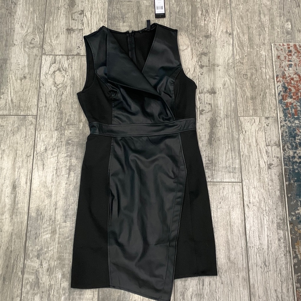 NWT Faux Leather Body Con Mini🔥